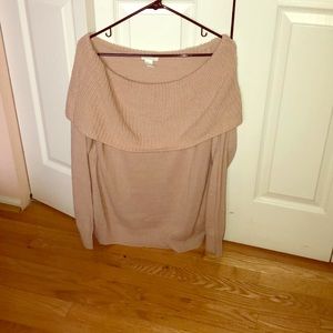 Off the shoulder sweater